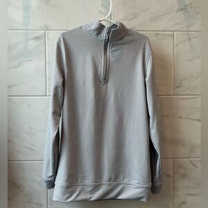 White with gray pattern Peter Millar Boys Pullover - size kids small